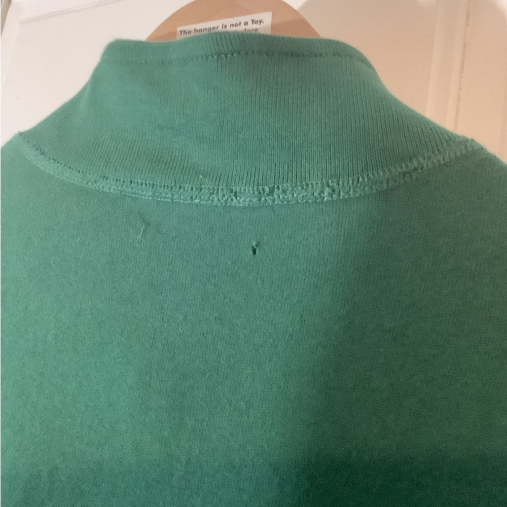 Kids' relaxed-fit half-zip pullover from Crewcuts in classic pine green boys XL - Picture 4 of 9